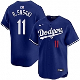 Men's Los Angeles Dodgers #11 Roki Sasaki Royal Cool Base Stitched Jersey Dzhi,baseball caps,new era cap wholesale,wholesale hats